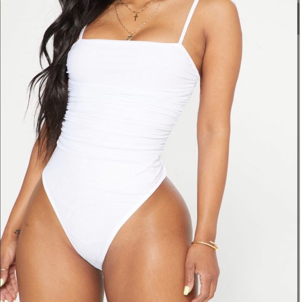 Pretty little thing white body suit